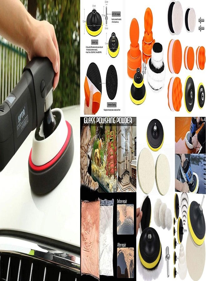 دي آي واي كرافتس وسادة دعم عالية السرعة مخصصة فقط لأدوات تلميع السيارات من مجموعة UR، وعجلات التلميع، وكرات التلميع الإسفنجية، وعجلات العناية بالمحاور، والمعادن، والبلاستيك، والسيراميك، والزجاج (4 وسادات دعم مقاس 4 بوصات). - Image 4